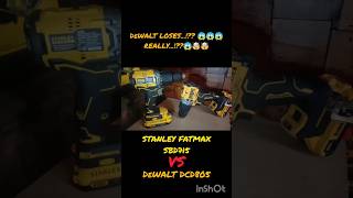 DEWALT LOSES 😱 REALLY 🤯  STANLEY FATMAX SBD715 VS DEWALT DCD805 shorts [upl. by Eceertal328]