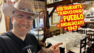 COMIDA TIPICA ANDALUZA en un RESTAURANTE TRADICIONAL de PUEBLO 🤠 [upl. by Lev]