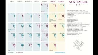 CALENDARIO TIBETANO NOVIEMBRE [upl. by Anagrom]