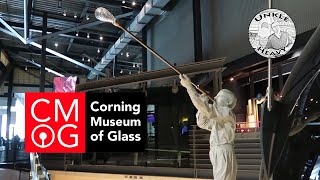 Corning Museum of Glass – A Tour Inside the Museum  Glass Blowing Demonstration – Corning NY [upl. by Brnaby]