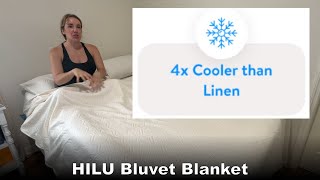 HILU Bluvet Blanket  Best Comforter for Temperature Regulation  Bedding for Hot and Cold Sleepers [upl. by Felix]