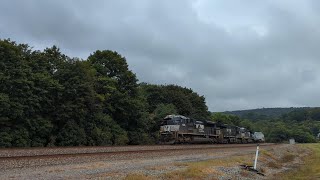 Railfanning the NS Pittsburgh Line with High and Wide Loads Part 1 [upl. by Yorker]