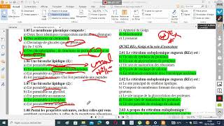 EXRCICES BIOLOGIE CELLULAIRE S1 SVIBCG PARTIE 1 [upl. by Aicarg692]