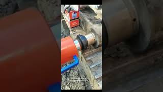 Portable Excavator arm bush press bucket bushing removal tool machine [upl. by Nodnarg]