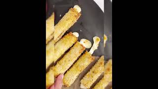 Air Fryer Mozzarella Cheese Sticksأصابع جبنة موزاريلا مقلاة هوائية [upl. by Olrak]