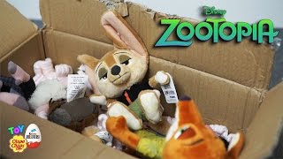 Zootopia Plush Soft Toys Tsum Tsum and Tomy Review and Unboxing [upl. by Vokaay]