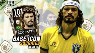 F2P BRAZIL ICON SOCRATES REVIEW  CLAIMING 91 RATED ICON  FIFA MOBILE 20  PLAYER REVIEW [upl. by Takara]