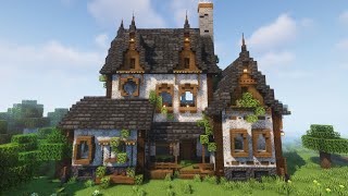 Minecraft How to Build a Big House Tutorial [upl. by Ylelhsa637]