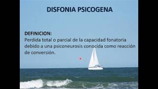 DISFONIA PSICOGENA [upl. by Fadas]