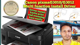 How to Install Canon Pixma G3010G3012 Multi function Printer Driver in Computer or Laptop Sarvjeet [upl. by Zeba]