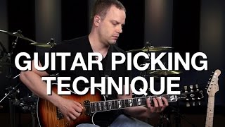 Basic Guitar Picking Technique  Lead Guitar Lesson 2 [upl. by Belac]