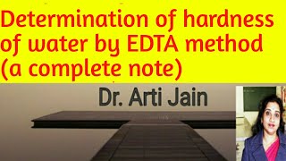 Determination of hardness of water by EDTA method principal process observation calculation result [upl. by Lull]