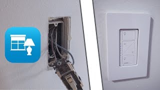 How to install a Lutron Caseta Wireless dimmer switch in single pole or 3 way circuit [upl. by Nwahsat]