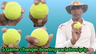 Tennis ball में ये 5 variation सीख गए तो game changer बन जाओगे  Bowling tips [upl. by Pate]