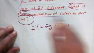 Drug Calcs Made Easy Lidocaine Percentage [upl. by Adnorrehs]