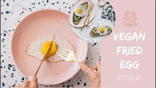 HOW TO MAKE A VEGAN FRIED EGG  Tutorial  Elsas Wholesome Life [upl. by Poucher]