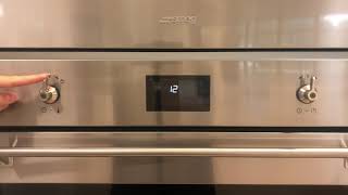 How to adjust the time in SMEG Dialed Oven [upl. by Ecaidnac]