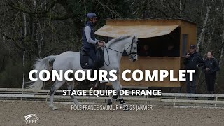 Stage de lÉquipe de France de Concours Complet dEquitation à Saumur  Janvier 2024 [upl. by Eiclehc446]