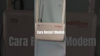 Cara restart modem Indihome tutorial pasangwifi indihome [upl. by Adnamra]