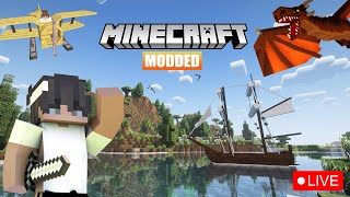 Minecraft Modded Gameplay  LIVE NOW  House Of The Darkness [upl. by Feldt887]