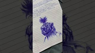 Returning back to home after my first exam paper thebhimsenart art drawing sketch anime goku [upl. by Namas]