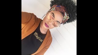 How I Tie My Headwraps  Faux Puff Hair Hack Tutorial  Whitney MG [upl. by Huston118]