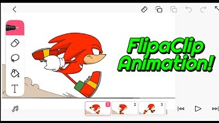 FlipaClip  Knuckles animation timelapse [upl. by Amalberga]