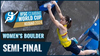 Womens Boulder semifinal  Keqiao 2024 [upl. by Putnam]