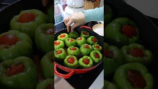 Vegan Stuffed Peppers Turkish Style [upl. by Yeniffit]