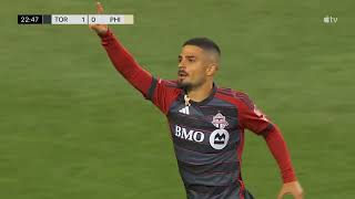 Lorenzo Insignes Goal Pushes Toronto FC into Lead Dab Celebration Delights Fans [upl. by Broucek]