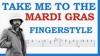 Take Me to the Mardi Gras  Paul Simon  TAB Fingerstyle for Guitar [upl. by Gnohc]