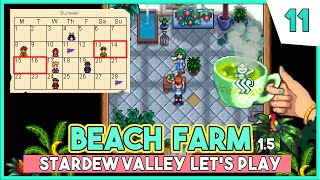 Tea Time  Stardew Valley 15 Beginners Guide LP 🐚 Beach Farm Ep11 [upl. by Uliram230]