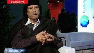 EuroNews  Interview  Mouammar Khadafi [upl. by Leodora]