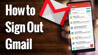 How to Sign Out of GMAIL App on Android Phone [upl. by Aerdnaed830]