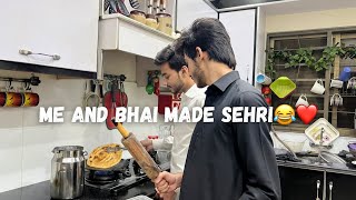 ibi Sheikh  12 RAMDAN❤️ HAMNE SEHRI BANAI  BILAL KA PAPER🤣  Vlog [upl. by Wilburt]