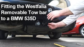 Fitting a Westfalia Removable Towbar to a BMW E61 535d M Sport 5 Series Touring [upl. by Ami]