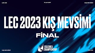 2023 LEC KIŞ MEVSİMİ  Final  G2 Esports vs MAD Lions [upl. by Yerd]