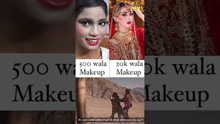 500 PKR Makeup vs 2000 PKR Makeup  Hilarious Makeup Comparison Challenge [upl. by Pleasant]