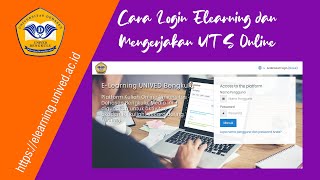 Panduan UTS Online Mahasiswa Melalui Elearning UNIVED [upl. by Concoff]