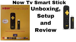 NOW TV Smart Stick Unboxing Setup and Review [upl. by Elyrpa]