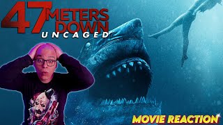 First Time Watching 47 METERS DOWN UNCAGED 2019  Horror Movie Reaction amp Commentary [upl. by Htiekal]