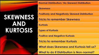 Skewness and Kurtosis  Skewness  Kurtosis  NonNormal Distribution in Statistics  NTAUGC NET [upl. by Jeri]