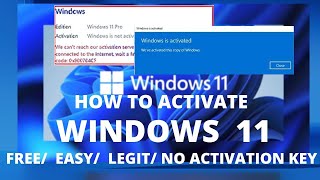 Activate windows 11 For Free  How To Activate Windows 11 Pro [upl. by Enneicul]