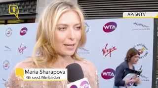 Serena Kvitova and Sharapova Talk Wimbledon Chances [upl. by Ynattir]