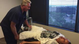 Severe Low Back Pain Sacroiliac Pain Sciatica First Time Adjustment [upl. by Gilberto796]