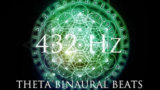 DEEP Theta Binaural Beats ➤ LET GO of Fear Overthinking amp Worries ➤ 432Hz Deep Relaxation [upl. by Mela]