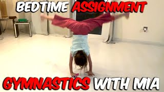 Night time gymnastics challenge cartwheel with picking up things [upl. by Ybrad]