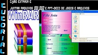 Tutorial CÃ³mo extrair e Juntar Arquivos 001002 e pptdeco de Jogos e Arquivos [upl. by Nosrac]