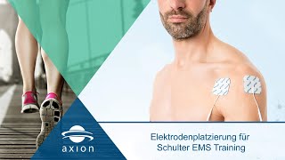 Schulter  Elektrodenplatzierung für EMS Training  axion [upl. by Regdor]