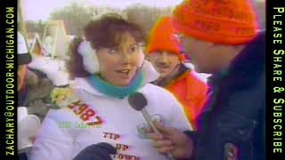 TipUp Town 1987 Houghton Lake MI  Ice Fishing  Recipe Venison Stoup  Trophy Tales 0123 MOD [upl. by Mcconaghy]